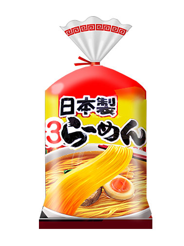 3 Raciones de Fideos Ramen Shoyu Frescos 600 grs.