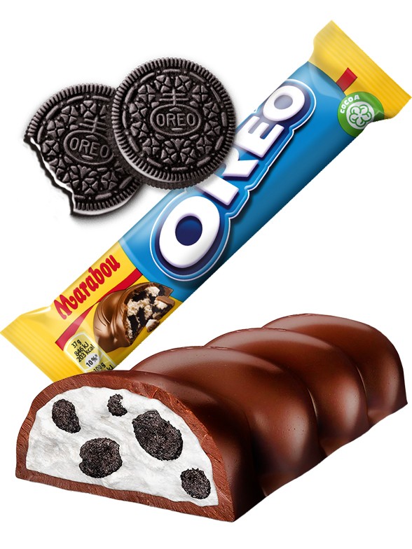 Chocolatina de Chocolate Sueco y Oreo | Marabou 37 grs.