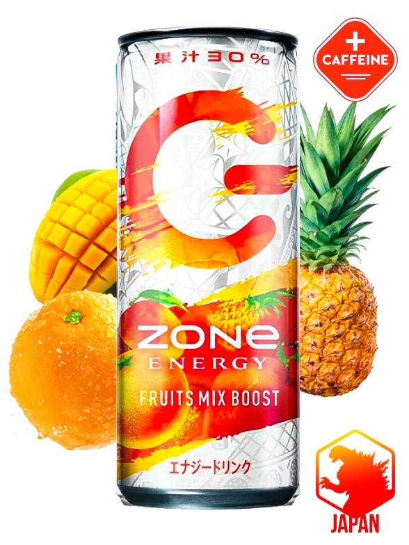 Bebida energética Japonesa ZONe Fruits Mix Boost + Piña 240 ml.