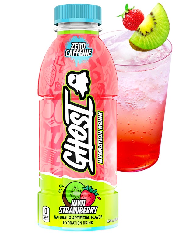 Bebida Isotónica Ghost de Kiwi y Fresa | Ghost 500 ml.