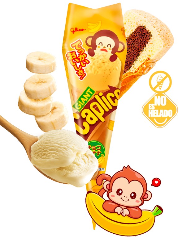 Cucurucho Choco Blanco | Sabor Banana & Cacao | NO es un HELADO | Caplico