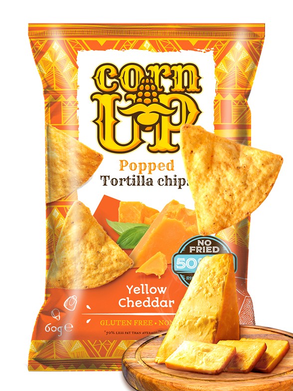 Nachos Corn Up Yellow Cheddar | Sin Gluten 60 grs.