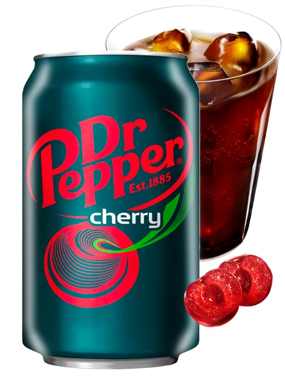 Dr. Pepper sabor Cereza Intensa 355 ml.