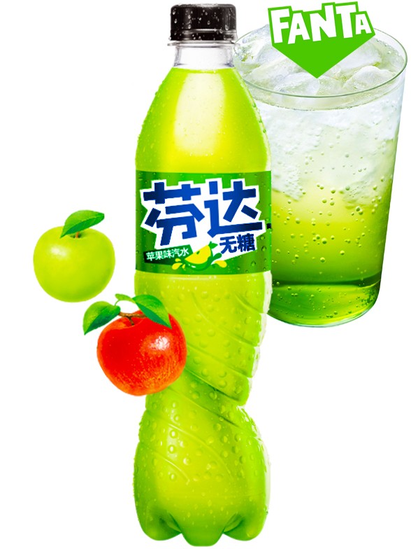 Fanta China de Manzana 500 ml.