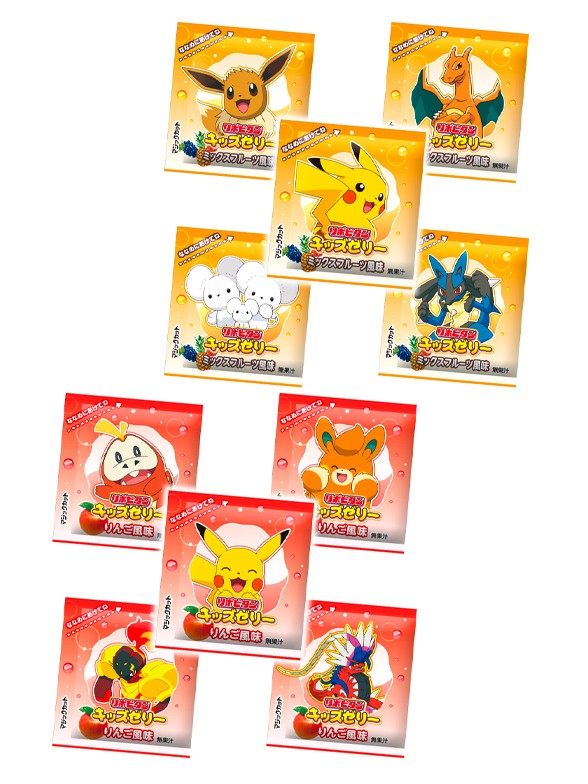 Gelatinas Lipovitan de Tutti Frutti y Manzana | Pokemon 160 grs.