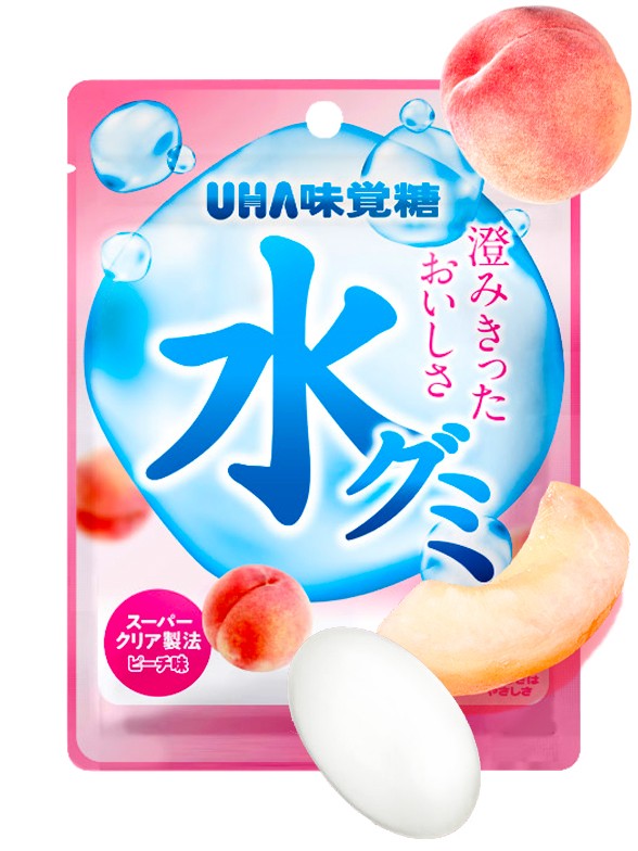 Chuches Lagrimas Clear UHA | Sabor a Melocotón Momo 40 grs.