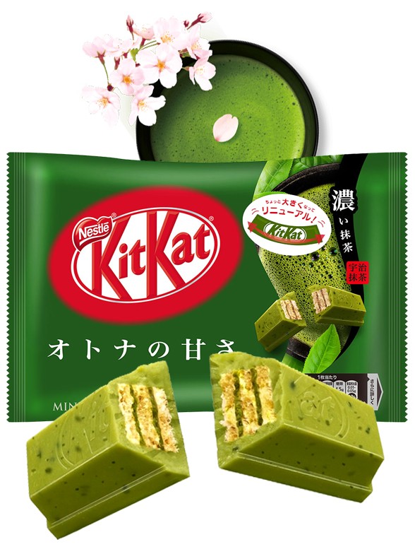 Mini Kit Kats Doble Matcha Intenso | 11 Unidades | 124,3 grs.