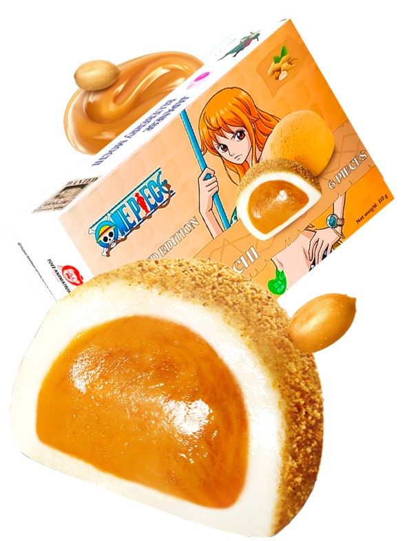 Mochis de Crema de Cacahuete | Edición One Piece Nami 210 grs.