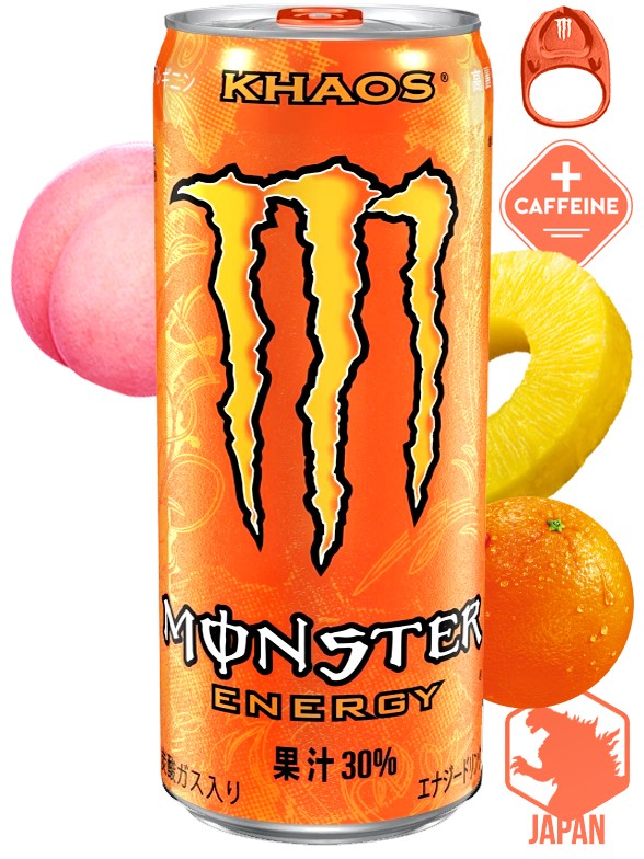 Bebida Energética Monster Energy Japonesa | Anilla Naranja | Juice Khaos 355 ml.