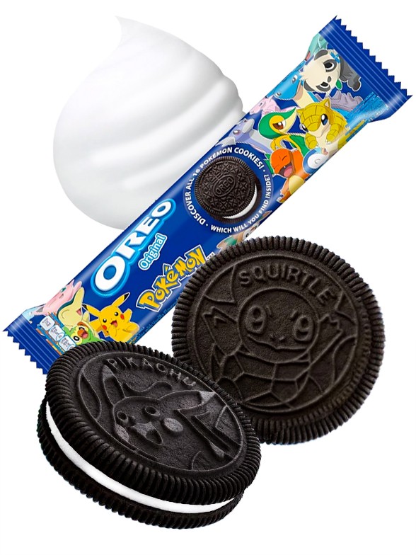 Galletas Oreo Original | Edición Pokémon | 16 Diseño Aleatorios 119 grs.