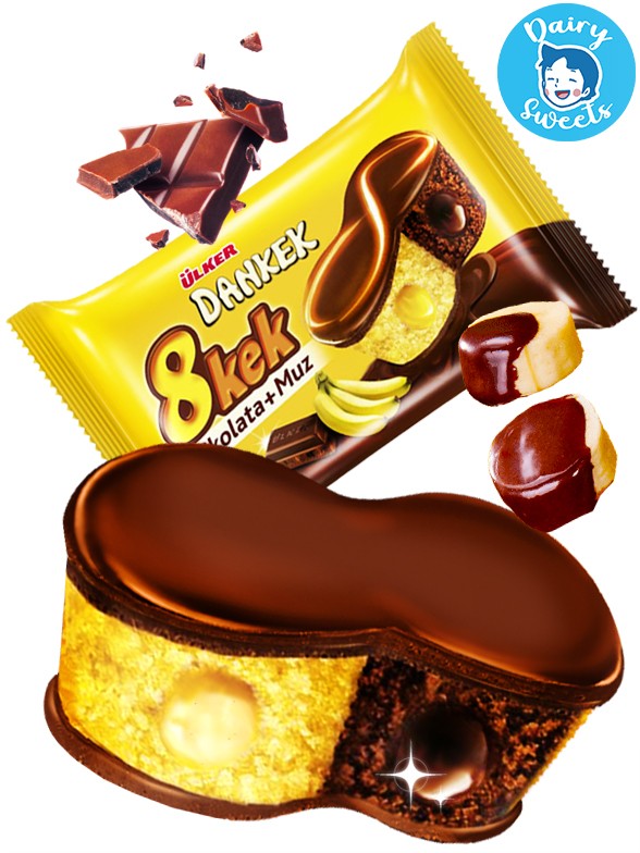 Doble Cupcake de Choco Banana y Dobles Cremas | Dairy Sweets 55 grs.