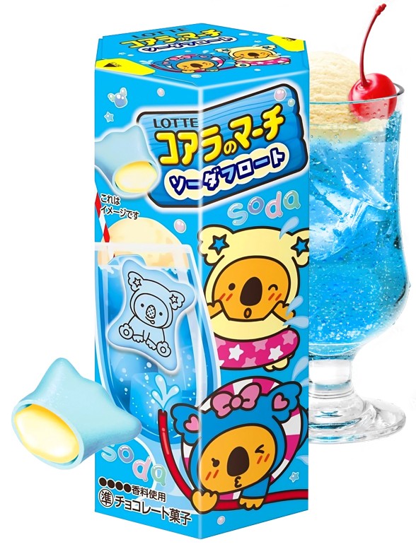 Galletas Koara Blue de Ramune con Helado | Soda Float 46 grs.