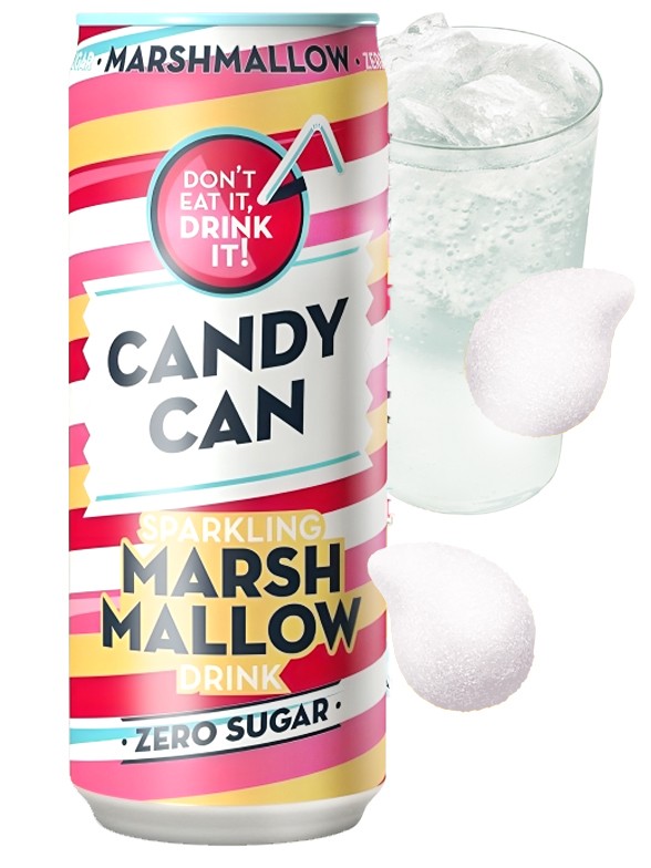 Refresco de Marshmallow | Candy Can | Sin Azúcar 330 ml.