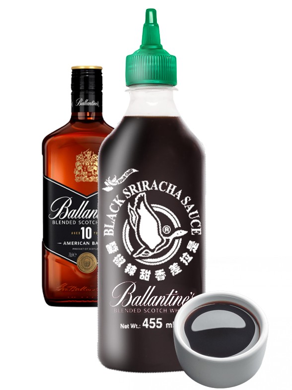 Salsa Sriracha Insipirada en Ballantine's 455 ml.