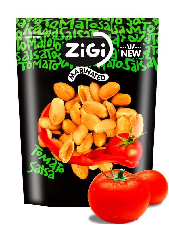 Snack de Cacahuetes sabor Salsa de Tomate 70 grs.