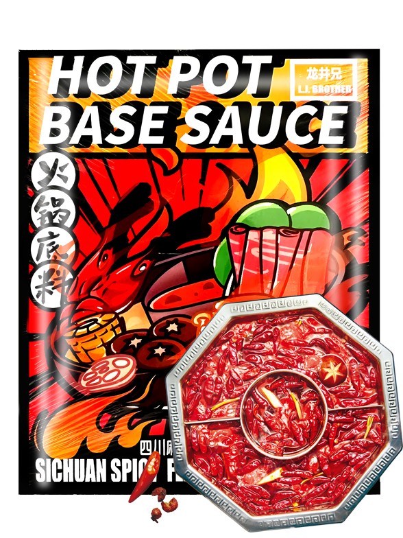 Sopa Base Picante Estilo Sichuan | HOT POT | L. J. Brother 180 grs.