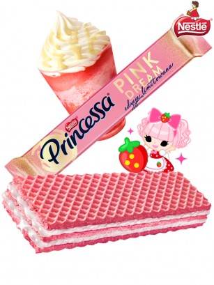 Barrita Princessa Nestle Batido de Fresa | Dairy Sweets 37 grs.