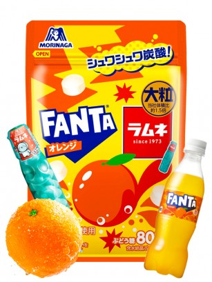 Caramelos Sparkling de Soda Ramune y Fanta de Naranja | Morinaga 25 grs.