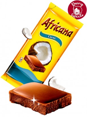 Chocolate Africana con Coco | Dairy Sweets 80 grs.