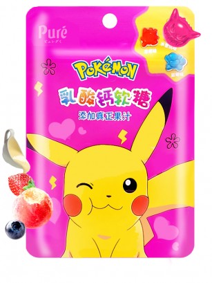 Chuches de Frutas con Calcio | 3 Diseños Pokémon 75 grs.