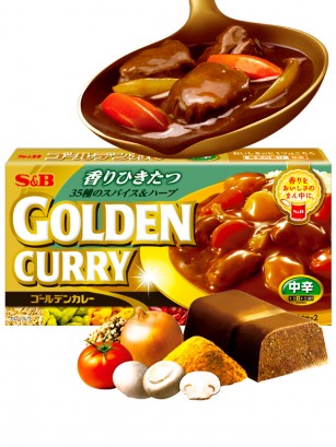 Curry Japonés con 35 Especias, Golden Curry | 5 Raciones | Medio Picante.