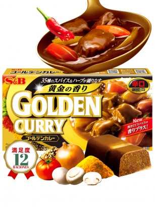 Curry Japonés con 35 Especias, Golden Curry | 12 raciones | Picante