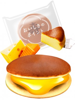 Mini Dorayaki de Crema Triple Queso | Unidad