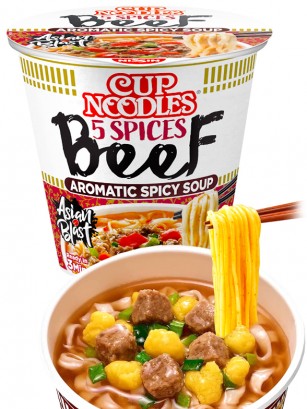 Fideos Ramen Carne y 5 Especias | My Nissin Cup