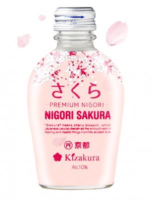 Sake de Kyoto Nigori de Flor de Sakura 300 ml.