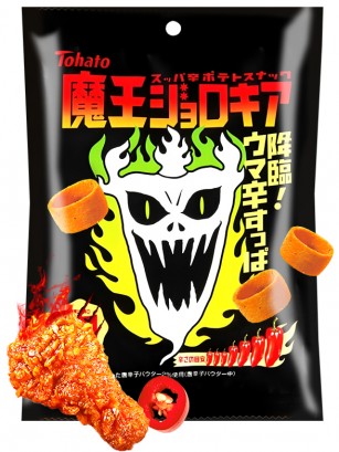 Snack Aros Devil Jolokia Sabor Pollo y Lemongrass | Ultra Picante | Tohato 42 grs.