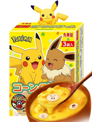 Sopa Instantánea de Crema de Maíz | Edición Pokémon | 3 Raciones.