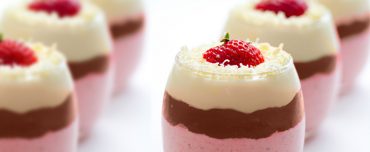 Mousse de Fresas y Chocolate con Tofu